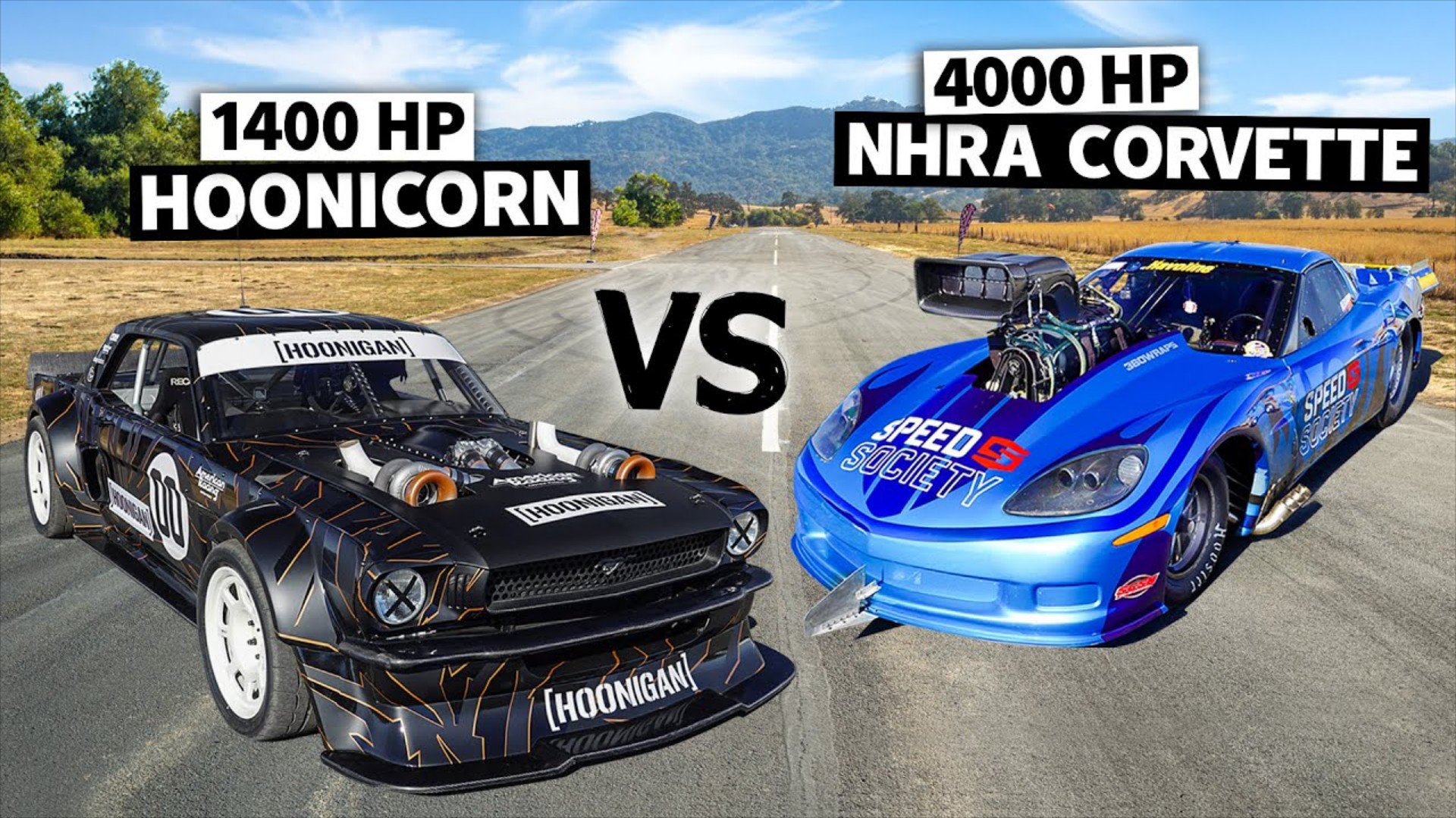Η 14χρονη κόρη του Ken Block με το Hoonicorn των 1.400 ίππων κόντρα σε μία Corvette 4.000 ίππων [Video]