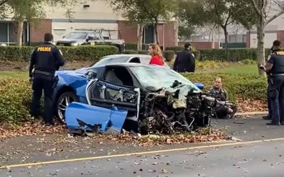 Τρομερό τρακάρισμα με Corvette – Γλύτωσαν και οι δύο [video]
