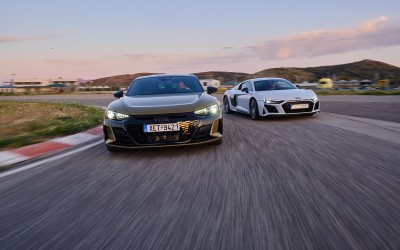 Video-Δοκιμή: Με Audi e-tron GT & Audi R8 V10 στα Μέγαρα