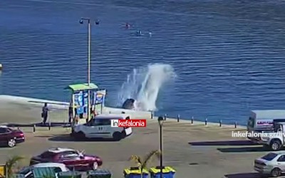 Video-Σοκ: Αυτοκτονία 35χρονου με αυτοκίνητο στο λιμάνι της Κεφαλλονιάς