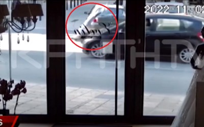 Εικόνες-Σοκ στην Κρήτη: Αυτοκίνητο χτυπά και απογειώνει πεζό! [video]