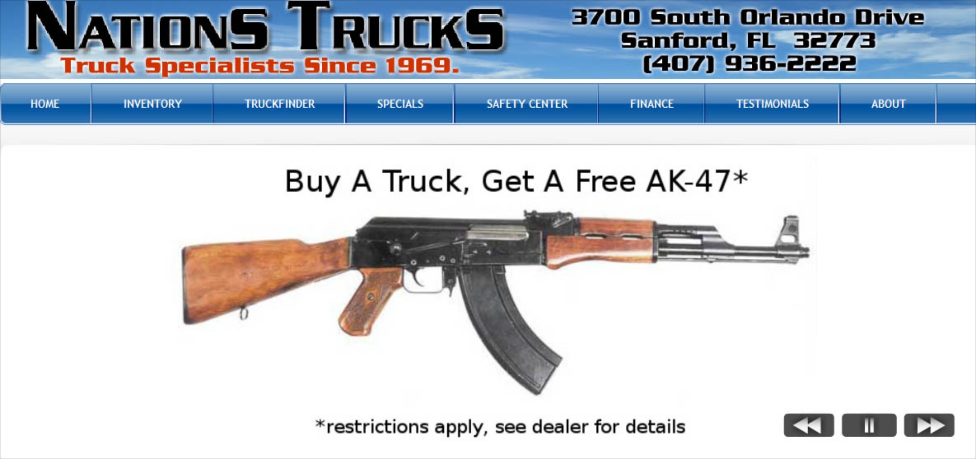 Καλάσνικοφ δώρο μαζί με pick-up