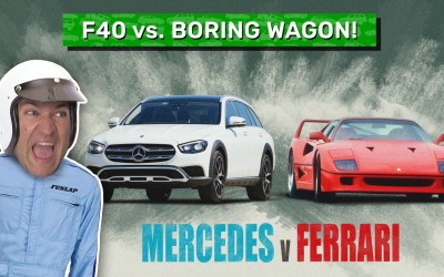 Video: Μπορεί μια Mercedes station wagon να περάσει τη... Ferrari F40;