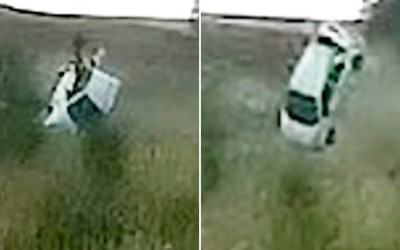 Πέταξε το FIAT 500 – Έφερε 5 τούμπες [δείτε το video] 