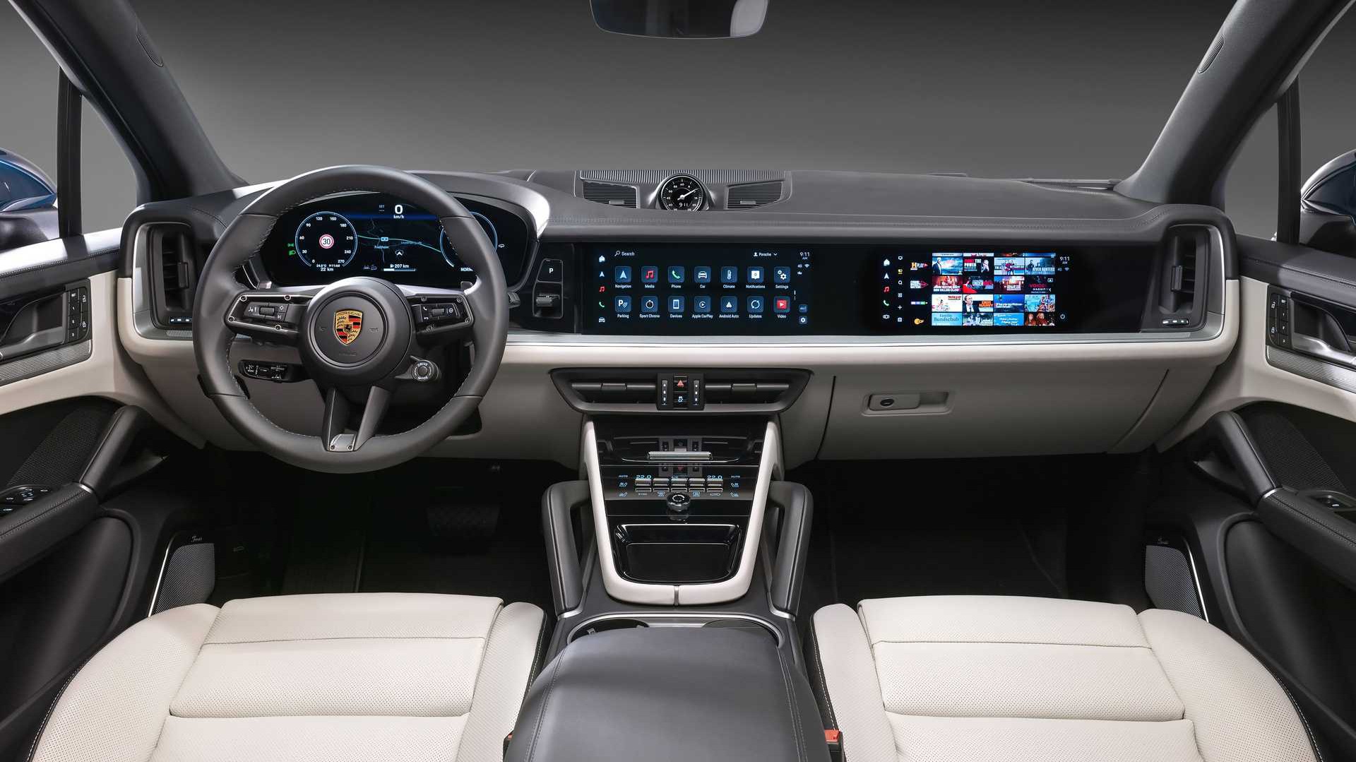 Η νέα Porsche Cayenne έχει οθόνες σε όλο το πλάτος του ταμπλό!