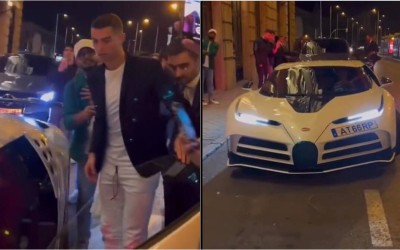 Ο Ρονάλντο εμφανίστηκε με τη Bugatti Centodieci των 8 εκατ. €– Έγινε χαμός [video] 