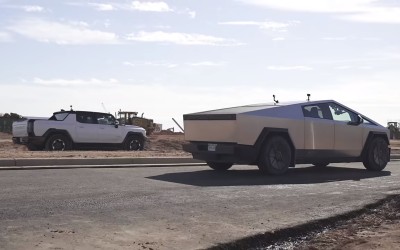 Σύγκρουση γιγάντων: Cybertruck 857 ίππων vs Hummer 1.014 ίππων [Video]