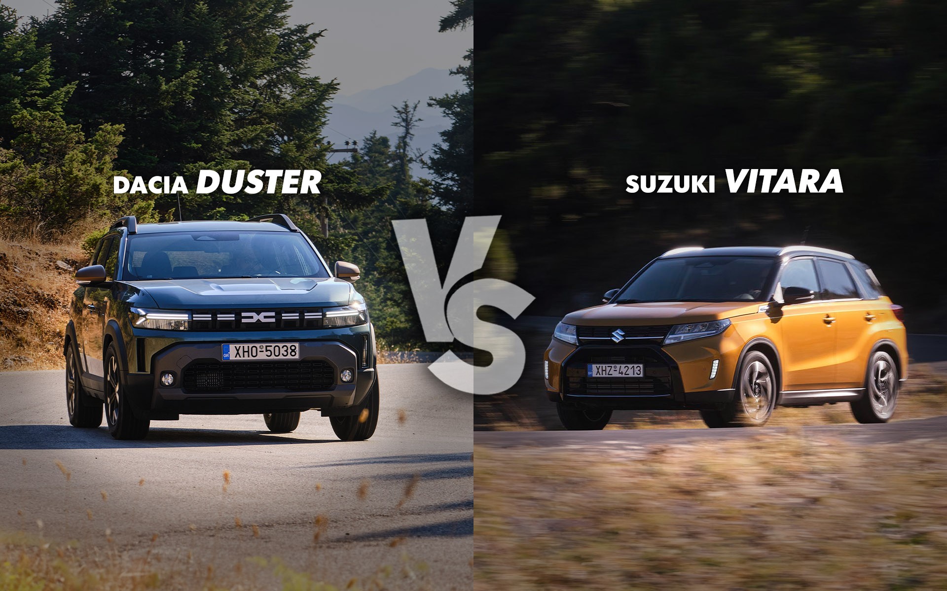 Dacia Duster vs Suzuki Vitara: Ποιο υβριδικό 4x4 SUV κερδίζει;