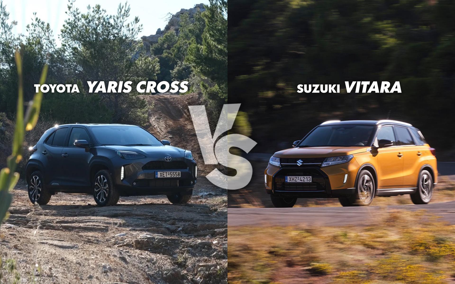 Suzuki Vitara vs Toyota Yaris Cross - Δύο B-SUV με υβριδικό DNA! 