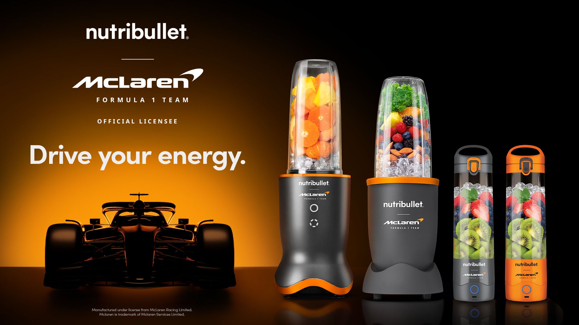 Nutribullet και McLaren F1 ανακοινώνουν μία συνεργασία υψηλής ταχύτητας, συνδυάζοντας την απόδοση και την ακρίβεια.
