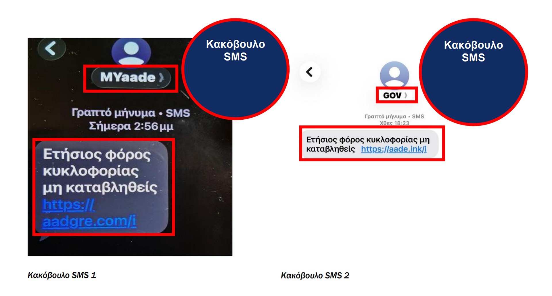Η νέα απάτη με τα τέλη κυκλοφορίας - Στέλνουν SMS από τον gov  
