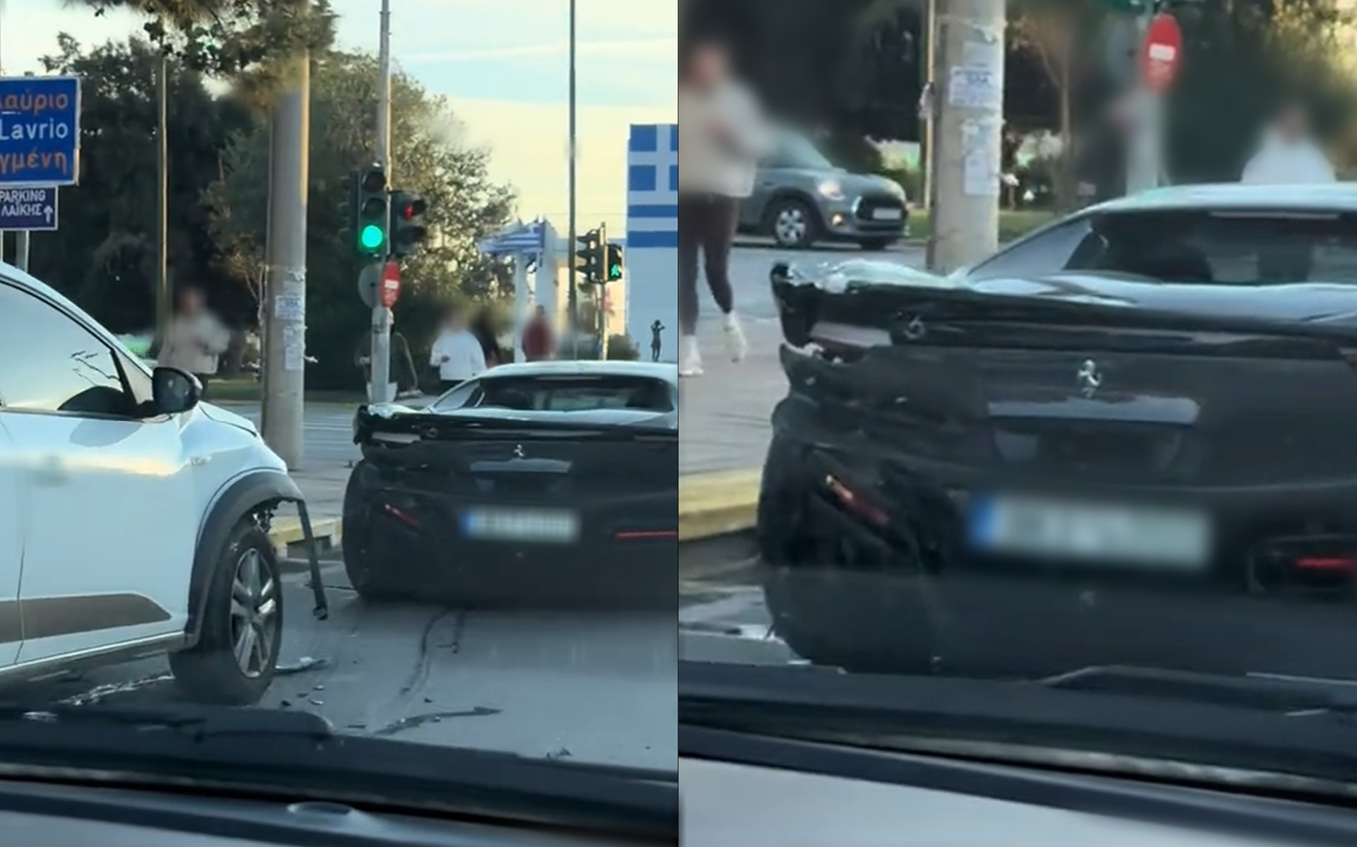 Ηλικιωμένος οδηγός Dacia τράκαρε με Ferrari στη Γλυφάδα