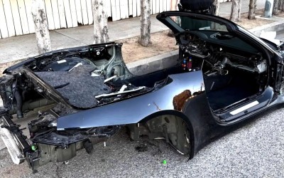 Έγδυσαν Porsche στη μέση του δρόμου - Πήραν ακόμη και τα καθίσματα