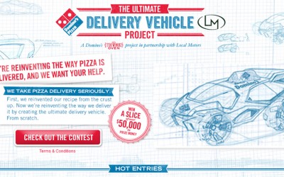 Διαγωνισμός για όχημα Pizza Delivery