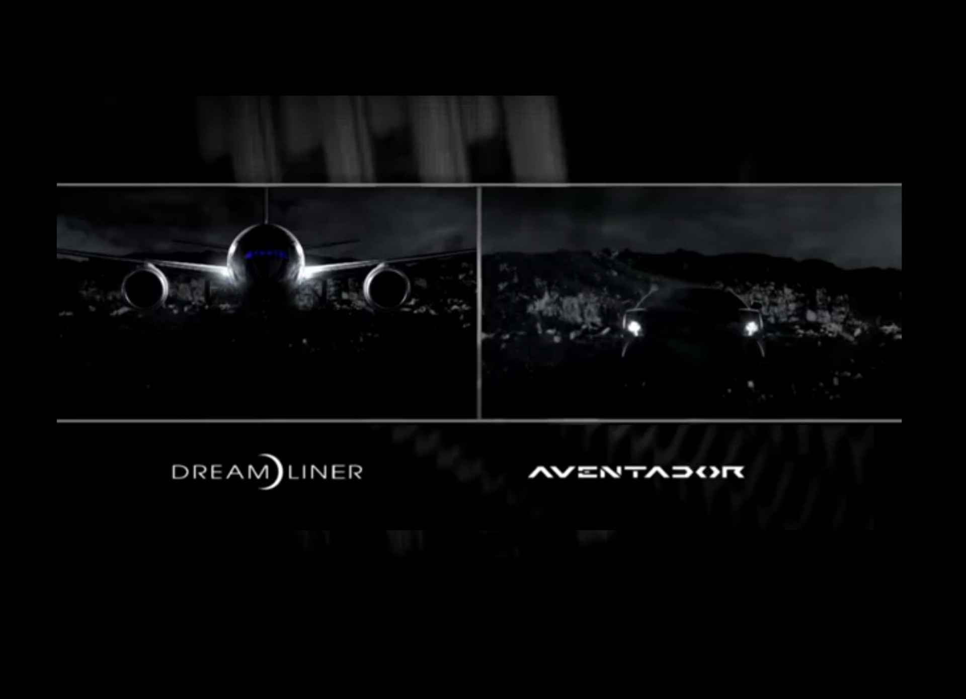 Lamborghini Aventador & Boeing Dreamliner