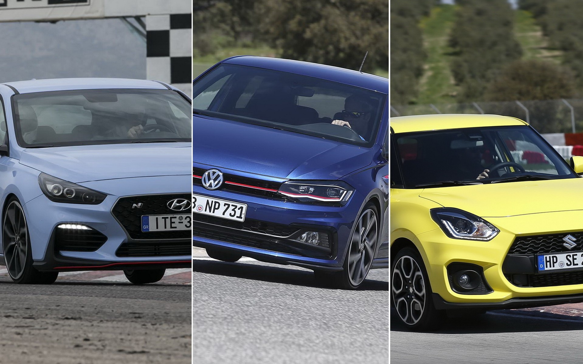 ΟΔΗΓΟΥΜΕ 3 ολοκαίνουρια Hot Hatch