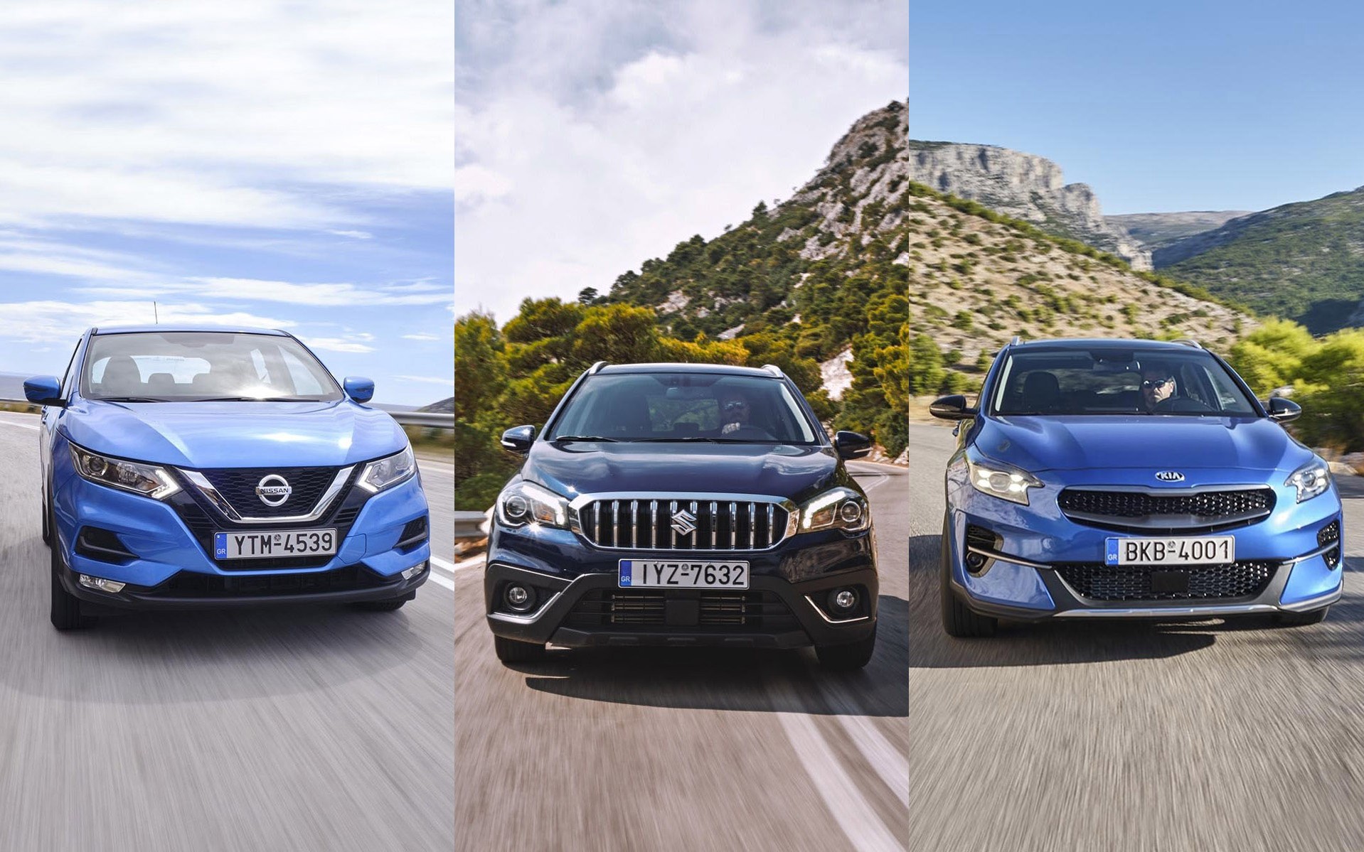 Kia XCeed, Nissan Qashqai, Suzuki S-Cross: Με turbo στους 140 ίππους