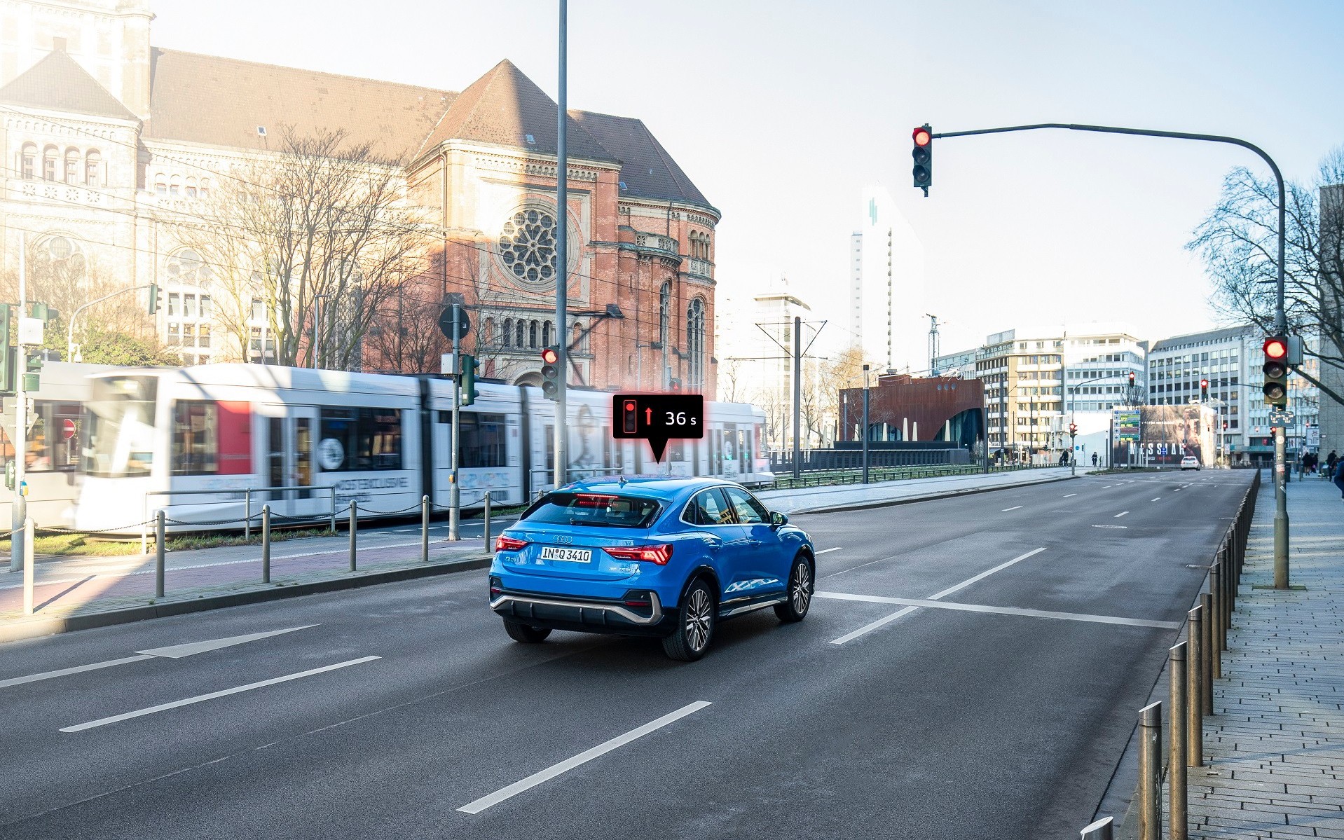 Τα Audi επικοινωνούν με τα φανάρια στο Ντίσελντορφ