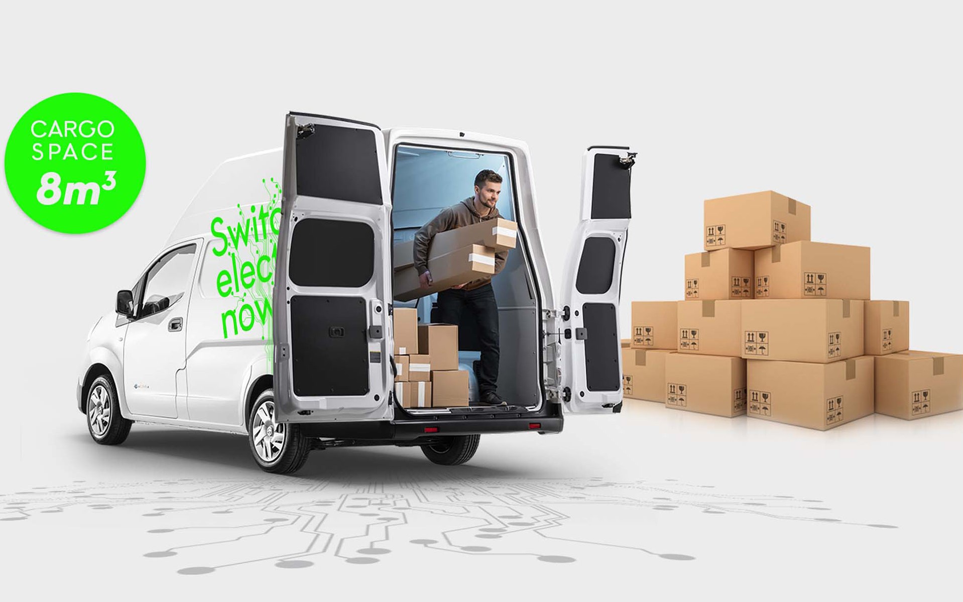 Χωράει πολλά και είναι ηλεκτρικό: το Nissan e-NV200 XL Voltia