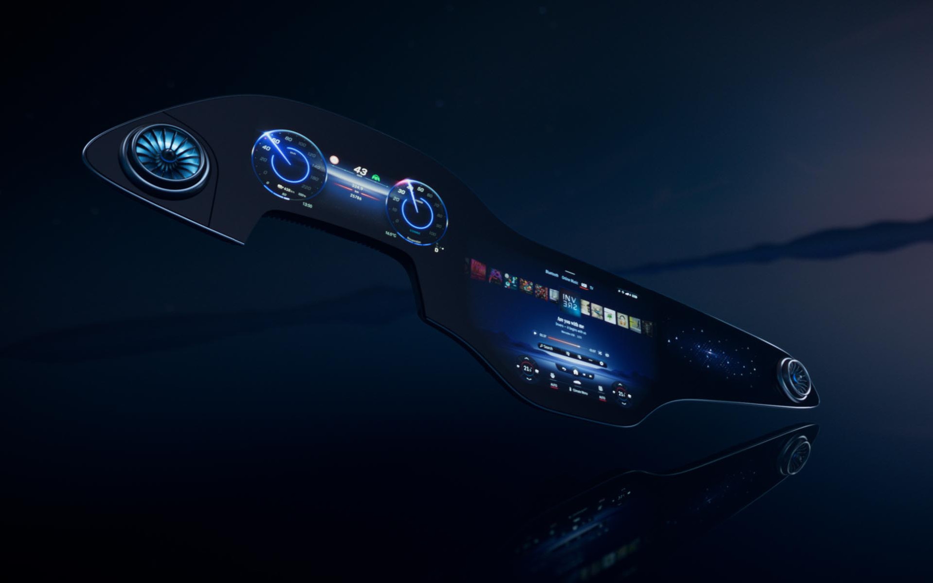 Video: Ψηφιακή οθόνη πλάτους 1,41 μ. για την ηλεκτρική Mercedes EQS!