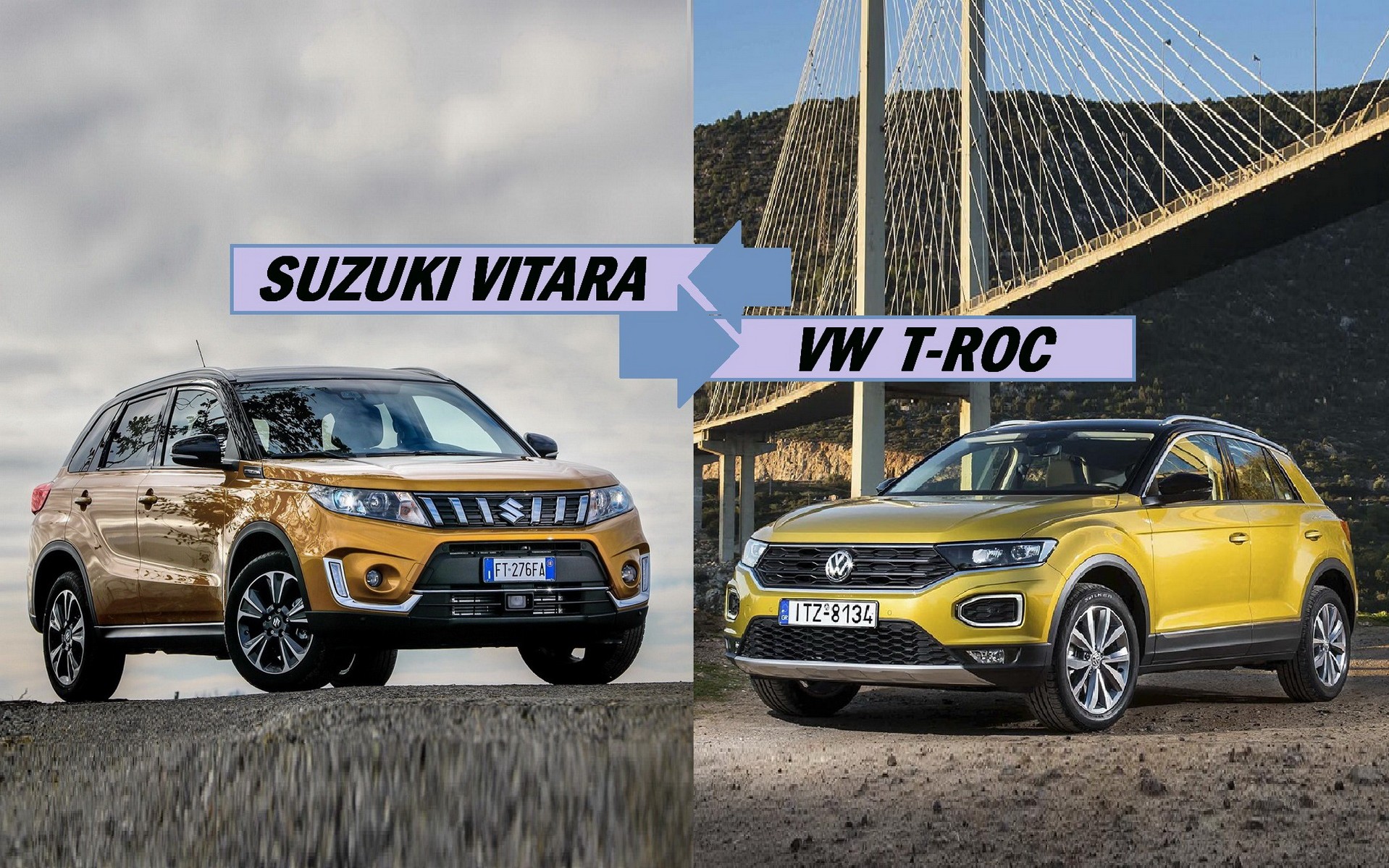 Δοκιμή: Suzuki Vitara ή Volkswagen T-Roc;