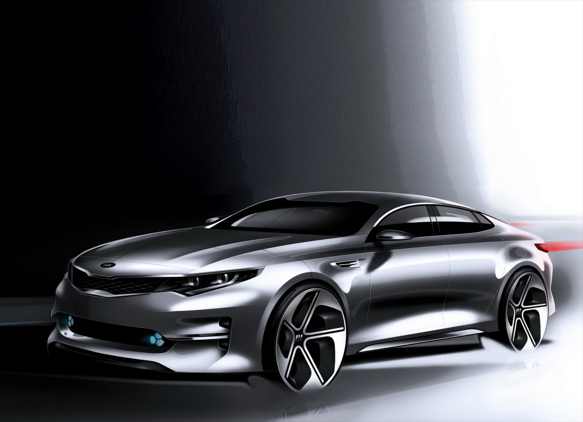 Teaser εικόνες του νέου Kia Optima