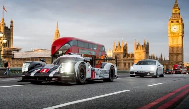 Αγωνιστική Porsche στους δρόμους του Λονδίνου