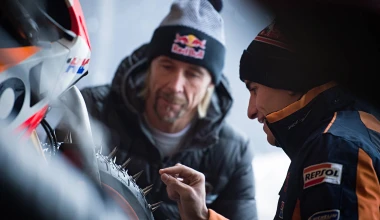 Ο πρωταθλητής του MotoGP στα χιόνια! (vid)