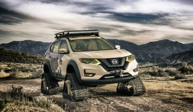 Ένα άγριο Nissan X-Trail με ερπύστριες