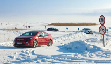 Το Opel Ampera στο Πολικό Ψύχος 