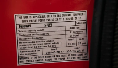 Χορταστικό άλμπουμ για τα 30 χρόνια Ferrari F40