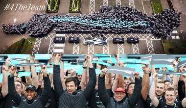Σχημάτισαν το μονοθέσιο της Mercedes-AMG για να τιμήσουν τον Hamilton (vid)