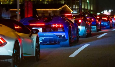 Πάνω από 200 Lamborghini γιορτάζουν στην Ιαπωνία