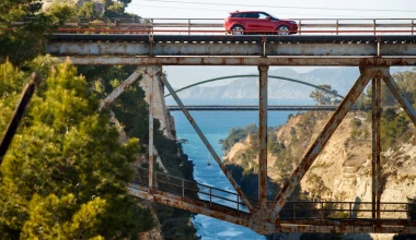 Ισθμός, ράγες τραίνου και νέο Evoque: ένας εντυπωσιακός συνδυασμός!