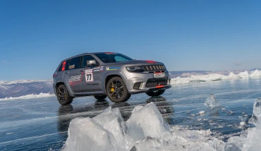 Ρεκόρ ταχύτητας του Grand Cherokee Trackhawk στη βαθύτερη λίμνη του κόσμου (vid)