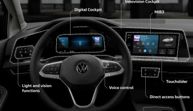 Ο ψηφιακός πίνακας οργάνων είναι στάνταρ στο νέο Golf (vid)