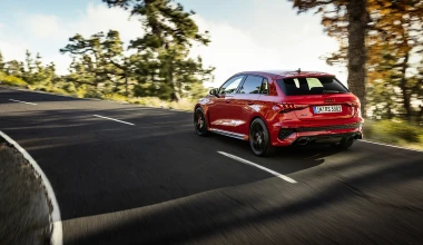 Το νέο Audi RS 3 των 400 ίππων και 500 Nm ροπής είναι εδώ για να προσφέρει απόλαυση στο δρόμο και την πίστα