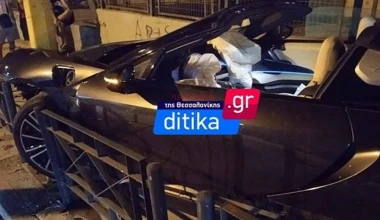 Δες το αυτοκίνητο του γνωστού rapper Snik μετά το τροχαίο στην Θεσσαλονίκη [Video]