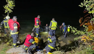 Οδηγός έκανε βουτιά σε λίμνη με τη Lamborghini του!