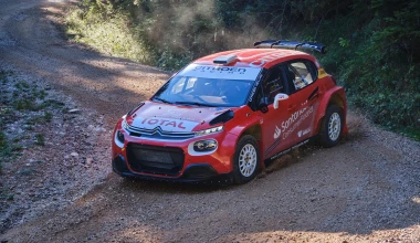 ΕΚΟ Ράλλυ Ακρόπολις: Στο δεξί μπάκετ του Citroen C3 Rally2 του Χ. Καρέλλη
