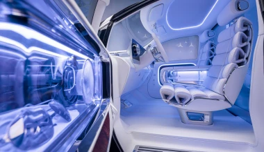 Mercedes-Benz Vision V: Το μέλλον στα van με τηλεόραση 65’’ για τους πίσω επιβάτες!