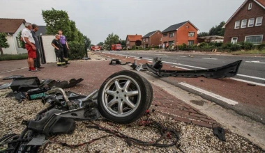 Τρομακτικό ατύχημα με Audi S8 στο Βέλγιο

