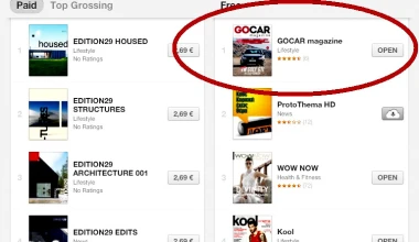 GOCAR Magazine: Στην κορυφή του Newsstand