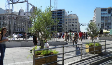 Πανεπιστημίου: κλειστή στα ΙΧ, ανοιχτή στον κόσμο