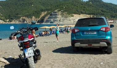 Suzuki Vitara 1.6 D 4x4 vs Suzuki V-STROM 1000     