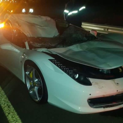 Έτσι γίνεται ένα supercar όταν τρακάρει με αγελάδα