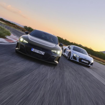 Δοκιμή - Με Audi e-tron GT και Audi R8 V10 στην πίστα των Μεγάρων! [video]