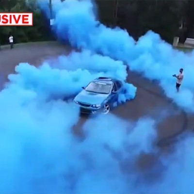 Αποκάλυψε το φύλο του μωρού του με… burn out! (video)