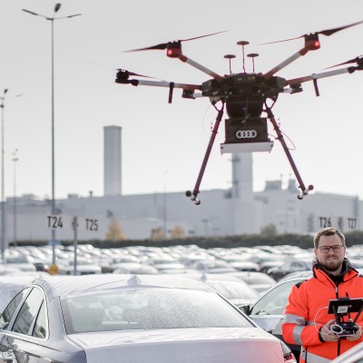 Τα drones αναζητούν τα αυτοκίνητα στο εργοστάσιο της Audi