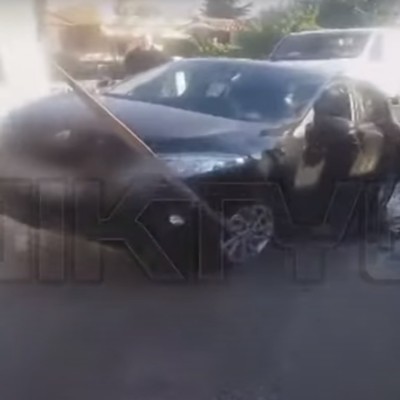 Δρόμος «κατάπιε» αυτοκίνητο στις Σέρρες [Video]